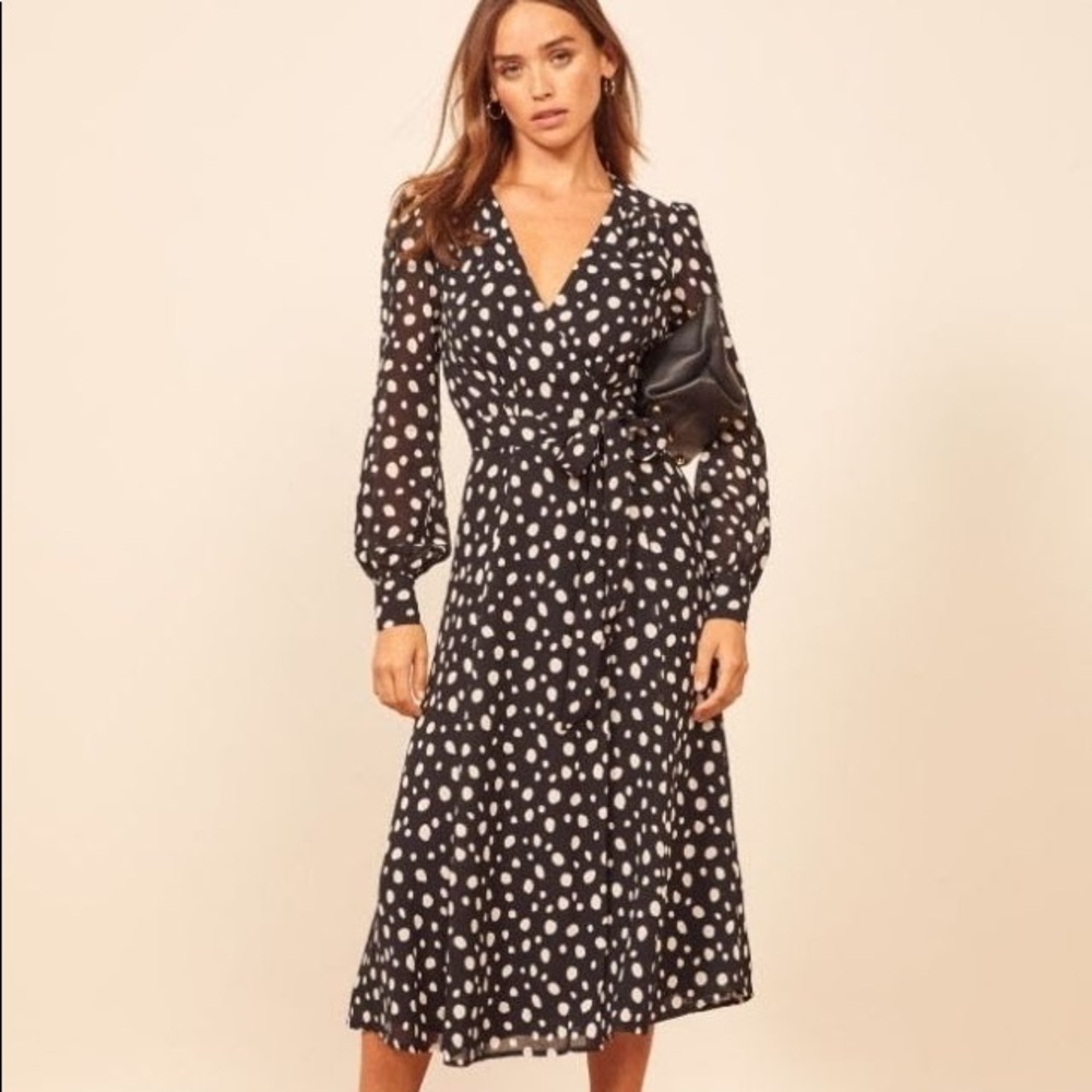 NWT Reformation Susanna wrap dress (xs)